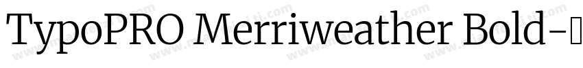 TypoPRO Merriweather Bold字体转换